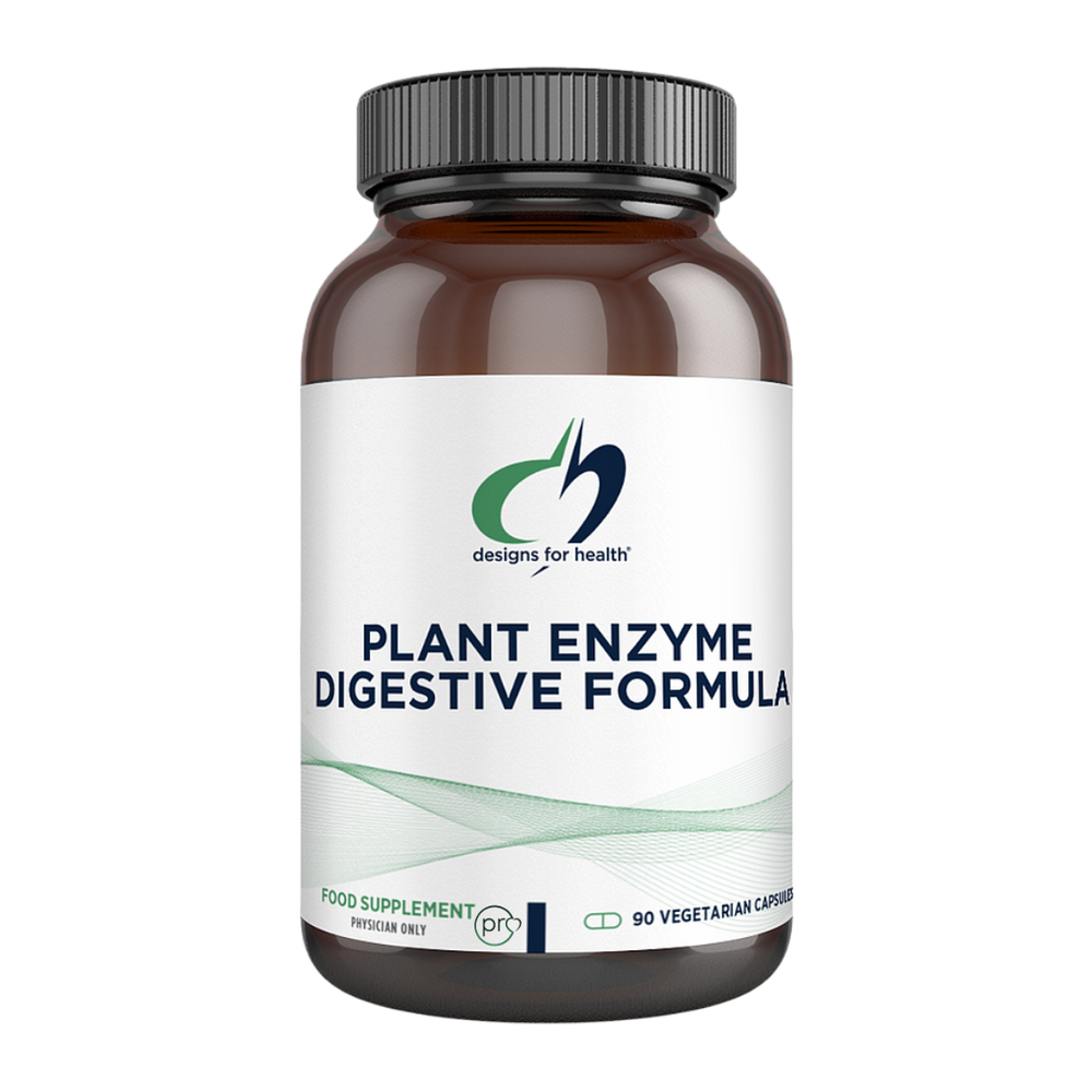 Plant Enzyme Digestive Formula | Designs For Health | 90 Capsules