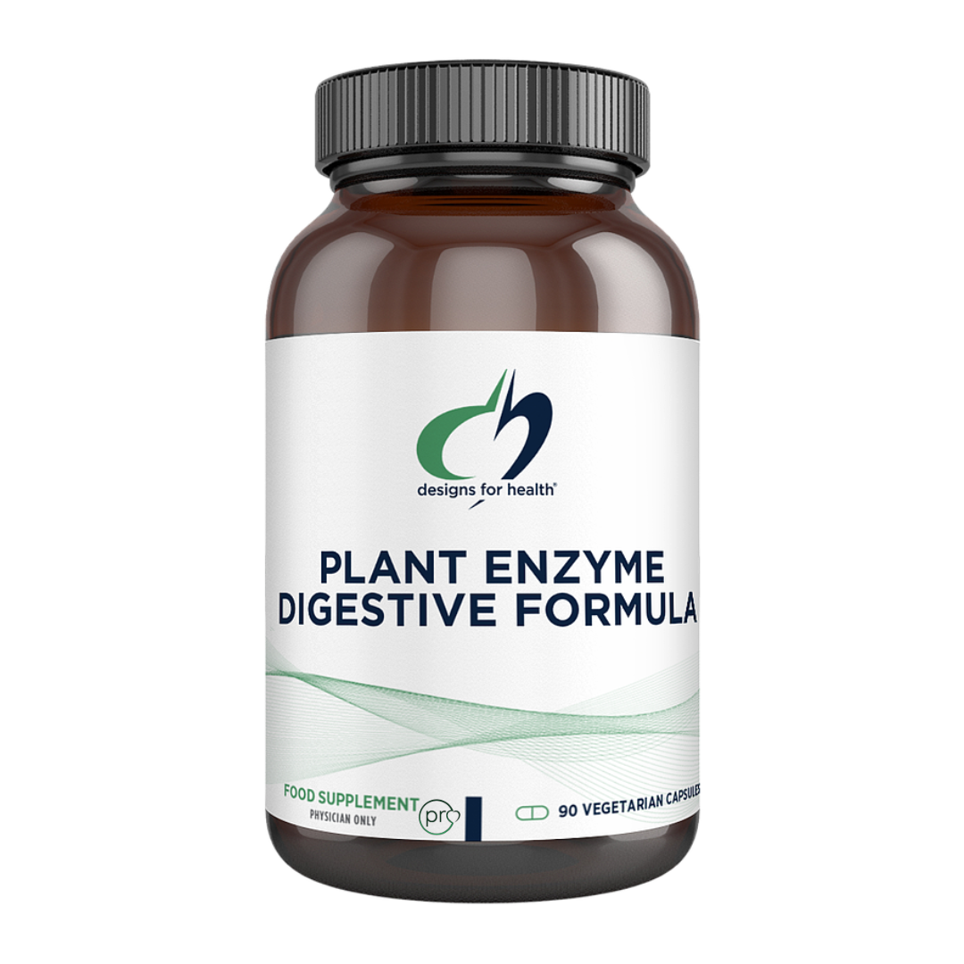 Plant Enzyme Digestive Formula | Designs For Health | 90 Capsules