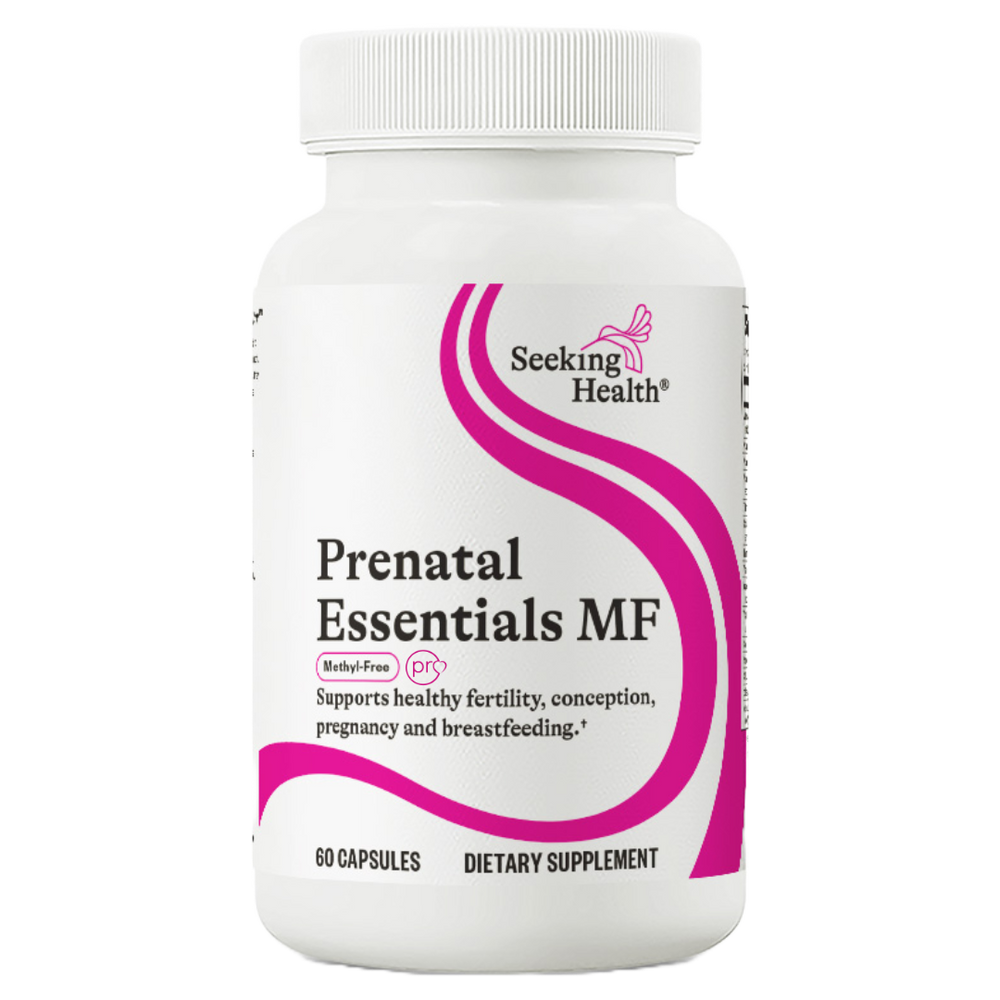 Prenatal Essentials | Methyl Free | Seeking Health | 60 Caps