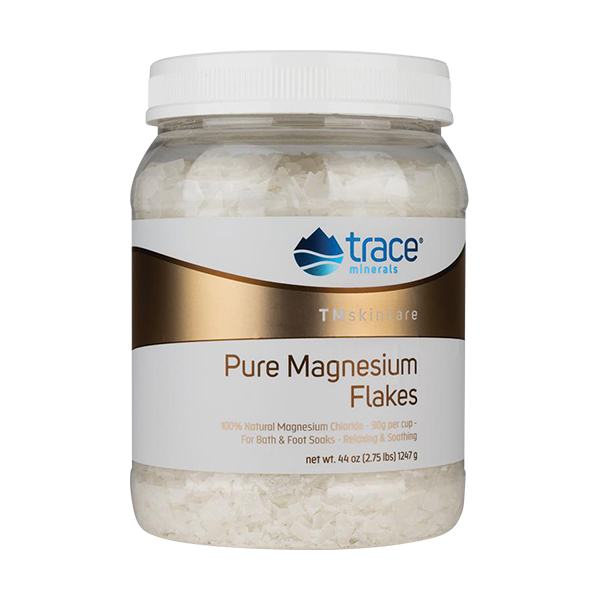 TM Skincare | Pure Magnesium Flakes 1247g | Trace Minerals