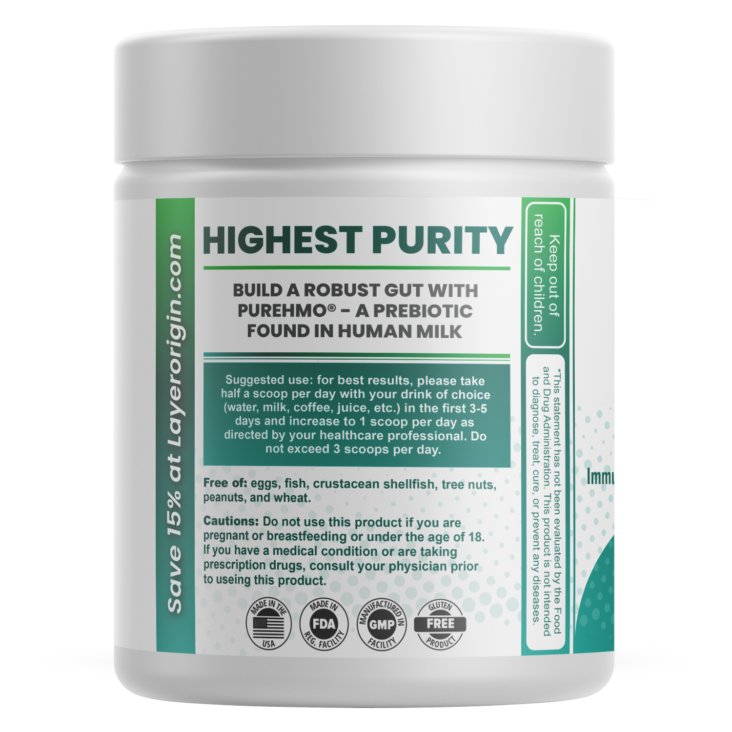 PureHMO® Prebiotic Powder | 87.75g