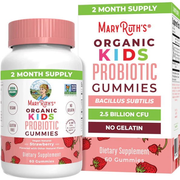 MaryRuth's Kids Probiotic 60 Gummies (Strawberry)