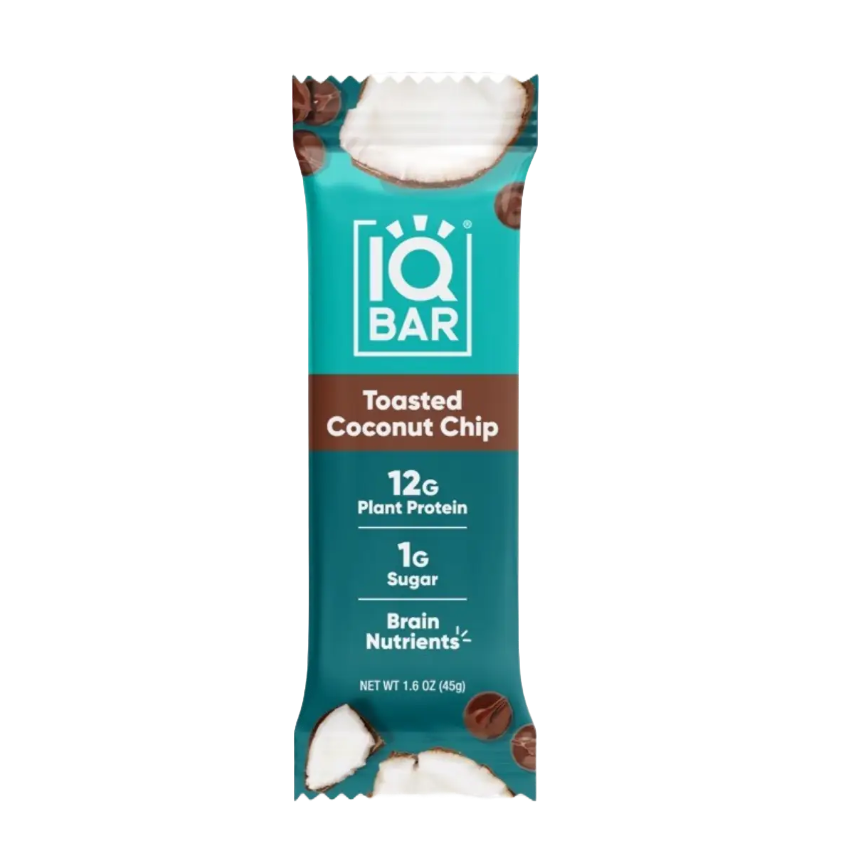 Toasted Coconut Chip | Single Plant Protein Bar | IQBAR