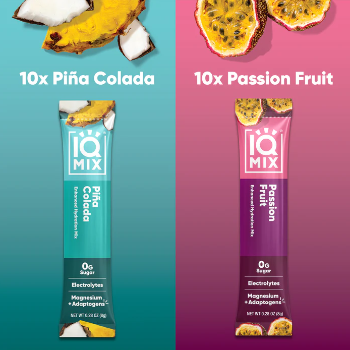 IQMIX Tropical Pack - 20 Sticks (10 x Pina Colada 10 x Passion Fruit)