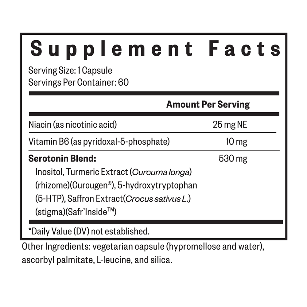 Serotonin Nutrients 60 capsules