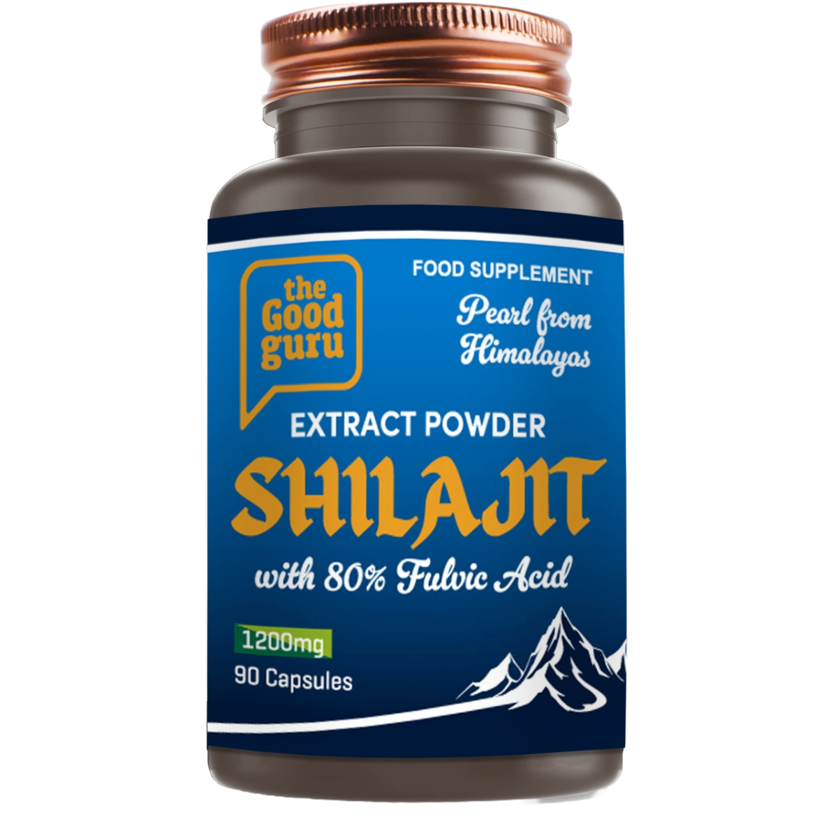 Gold Shilajit + Ashwagandha KSM66 | 1200mg | 90 Capsules