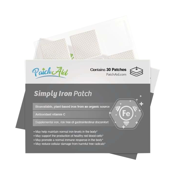 Simply Iron Topical Patch | 30 Patches | PatchAid