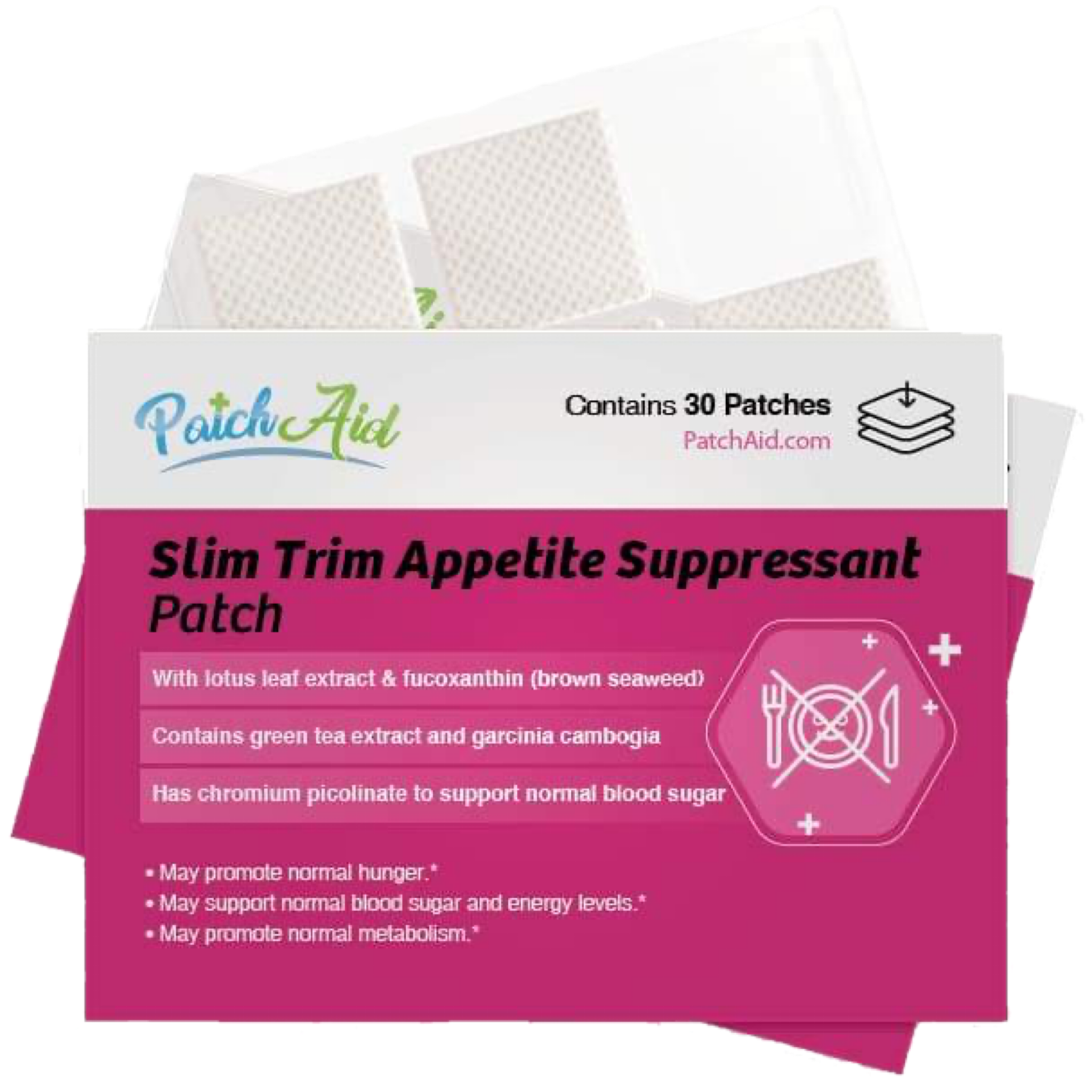 Patch Aid Slim Trim Appetite Suppressant Topical Patch – 30 Daily Patches