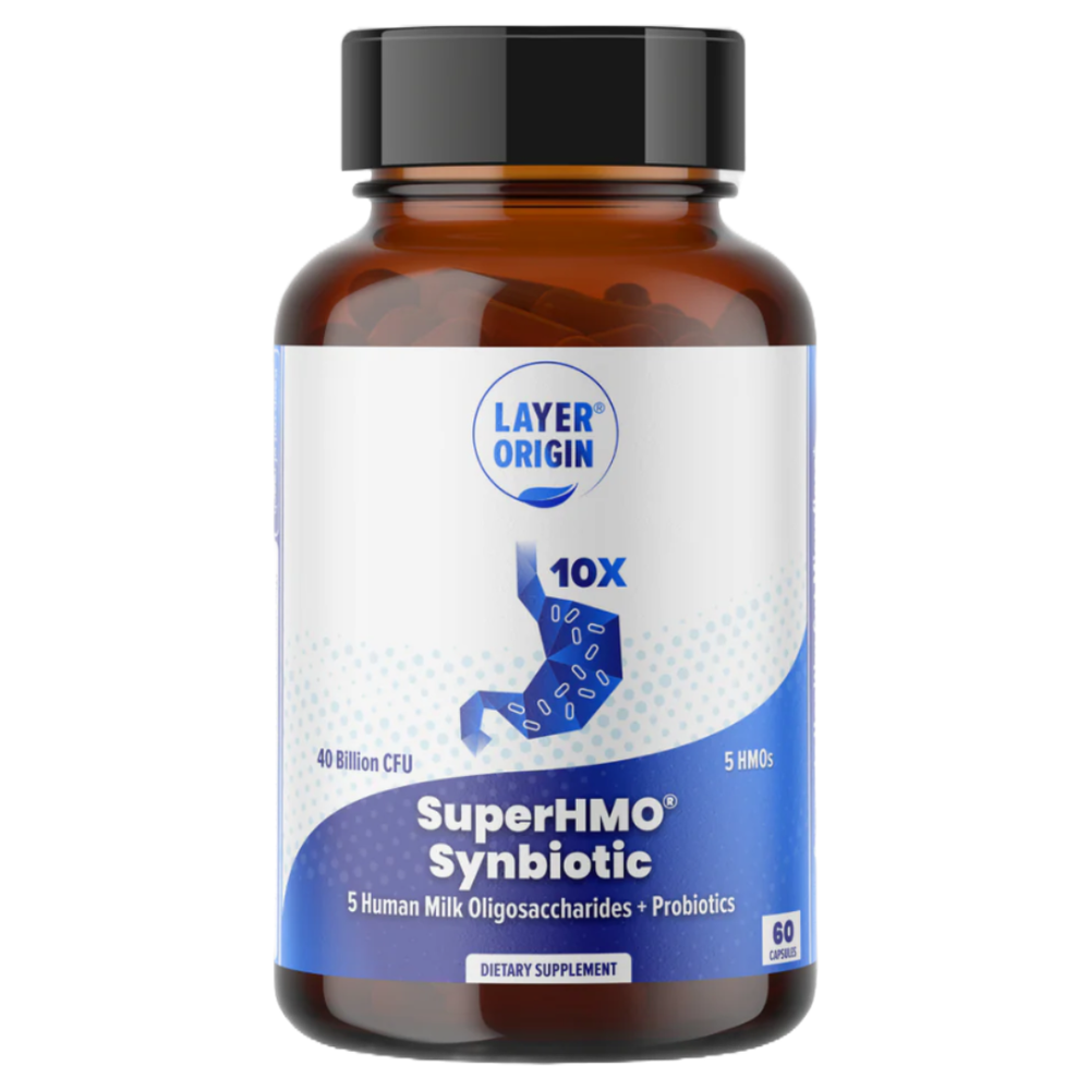 SuperHMO Synbiotic 5 HMOs +10 Probiotics | 60 Capsules