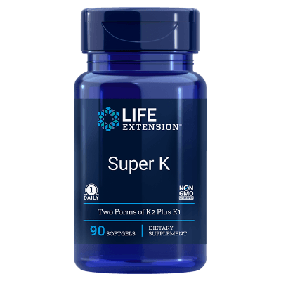 Life Extension Super K Advanced K2 Complex 90 Soft Gels