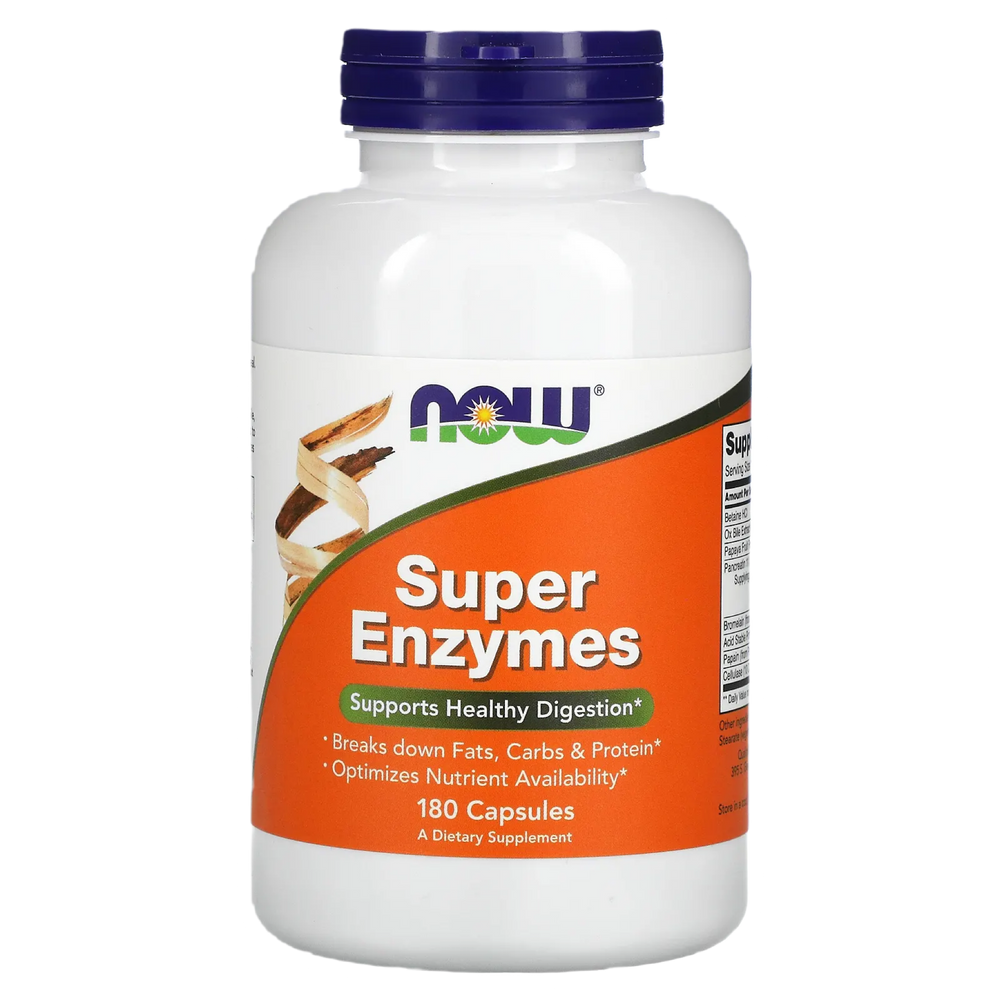 Super Enzymes | 180 Capsules | NOW