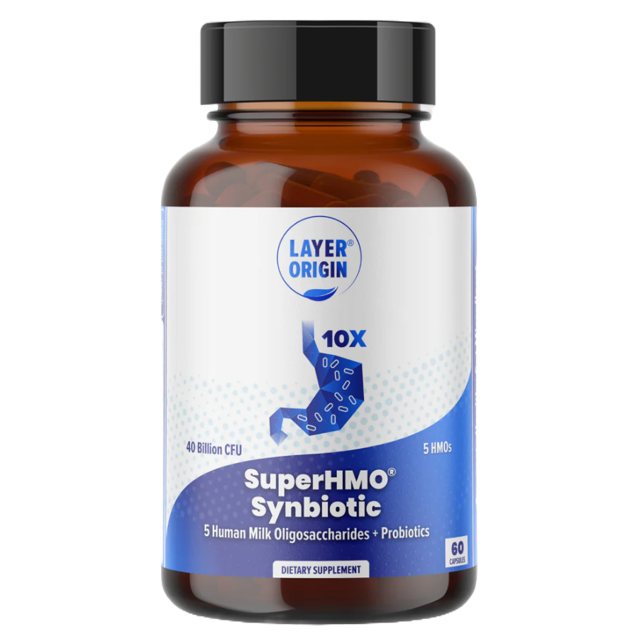 SuperHMO Synbiotic 5 HMOs +10 Probiotics | 60 Capsules