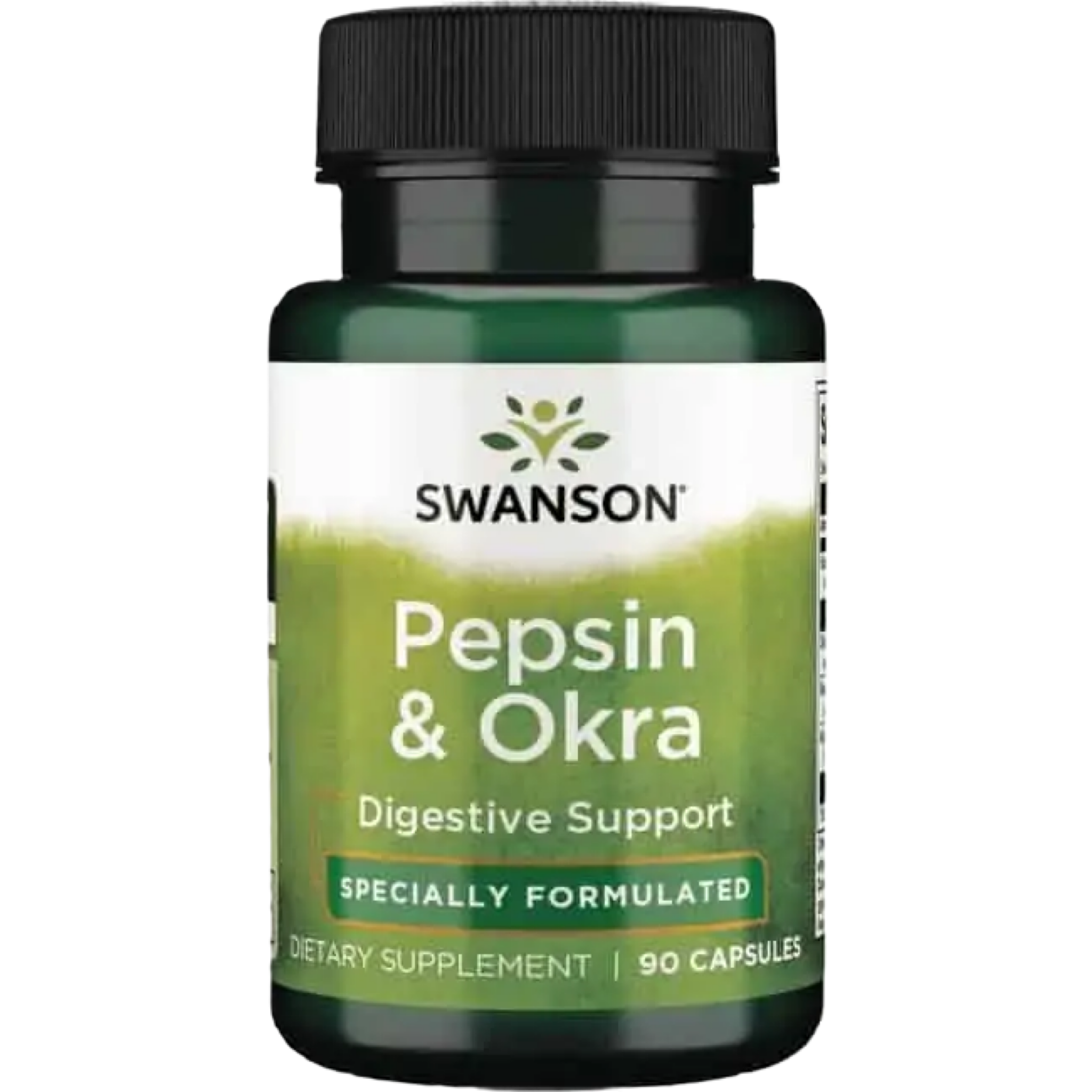 Swanson Premium Pepsin & Okra | 90 Capsules