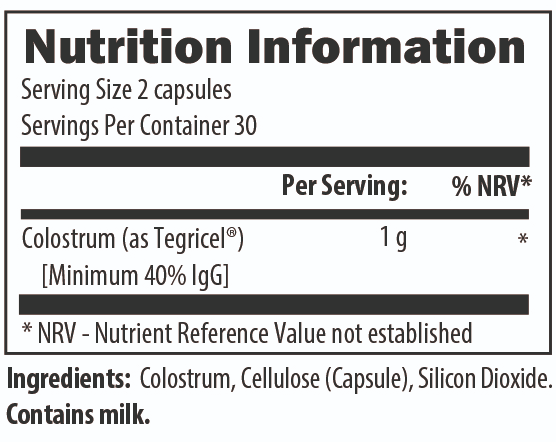 Tegricel Colostrum | 60 Capsules