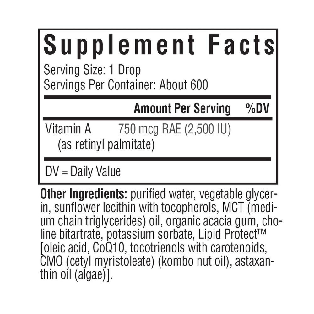 Vitamin A Drops | 600 Servings