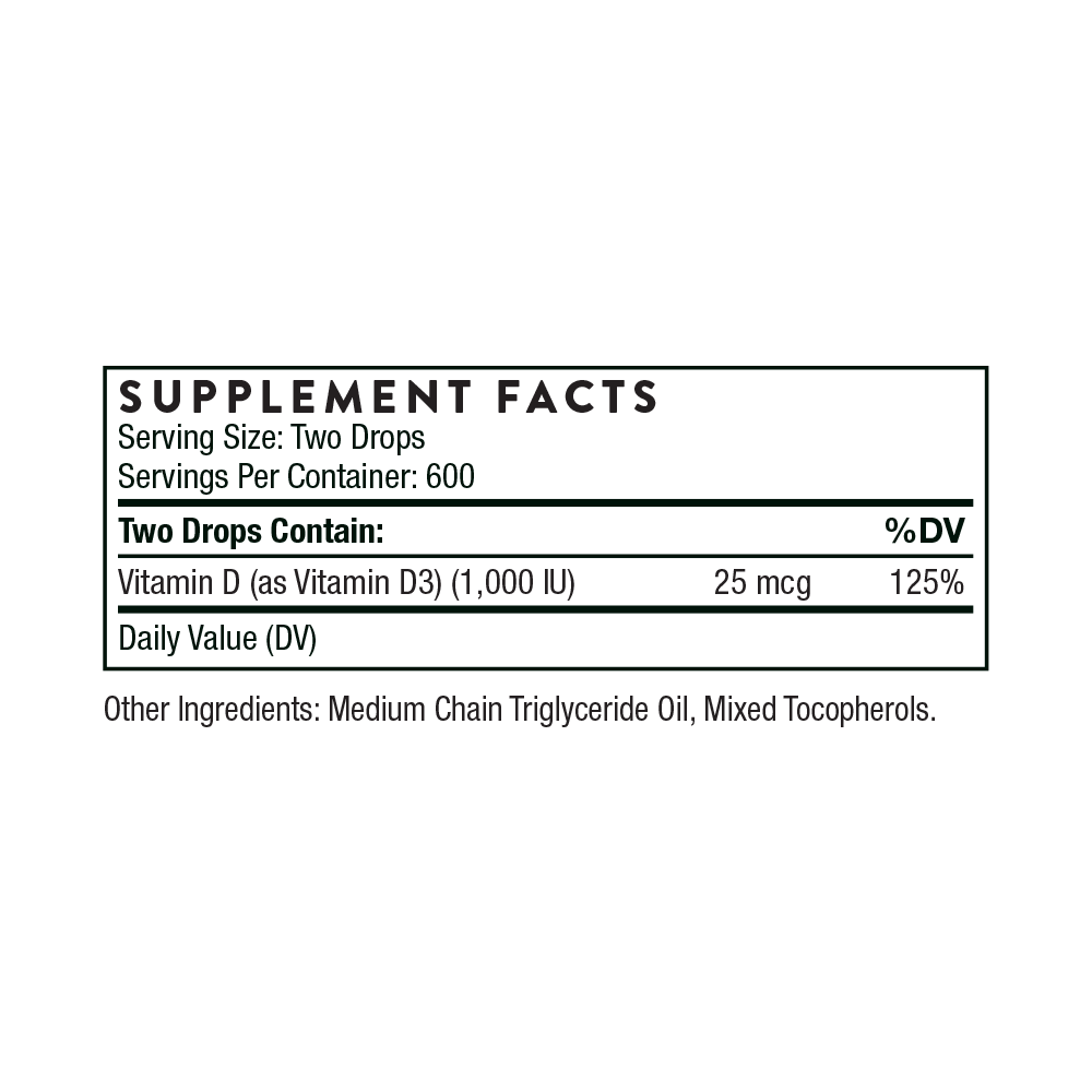 Vitamin D Liquid | 30ml | Thorne Research