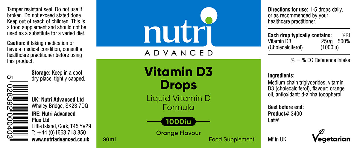 Vitamin D3 Drops | 30ml