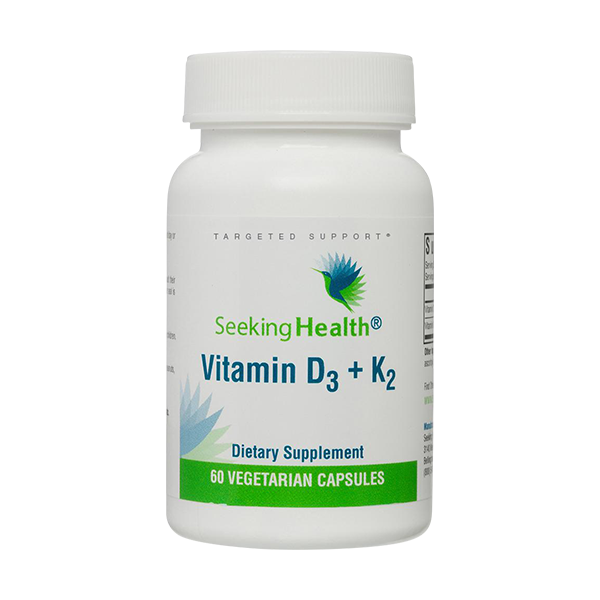 Vitamin D3 + K2 | 60 Capsules | Seeking Health