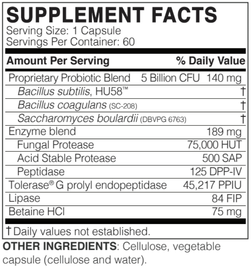 Wheat Rescue - Microbiome Labs - 60 Capsules