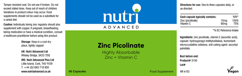 Zinc Picolinate | 90 Capsules